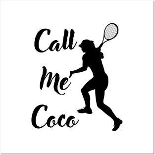 call me coco champion hilarious tennis meme Posters and Art